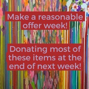 MOVING OUT SALE! REASONABLE OFFERS ACCEPTED